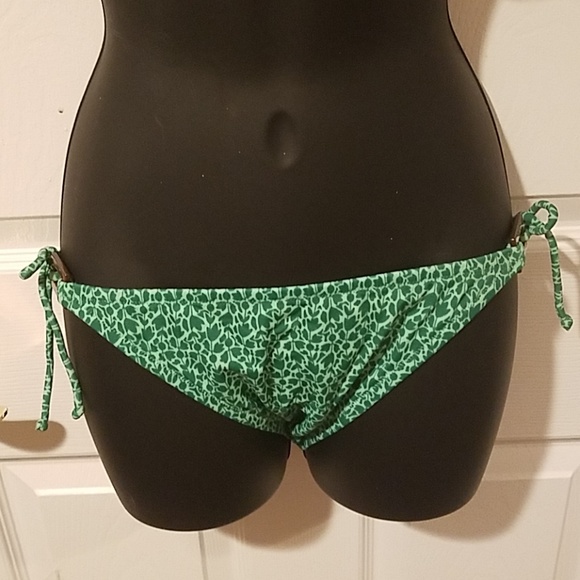 VS Green Floral Bikini Bottom - Picture 2 of 4